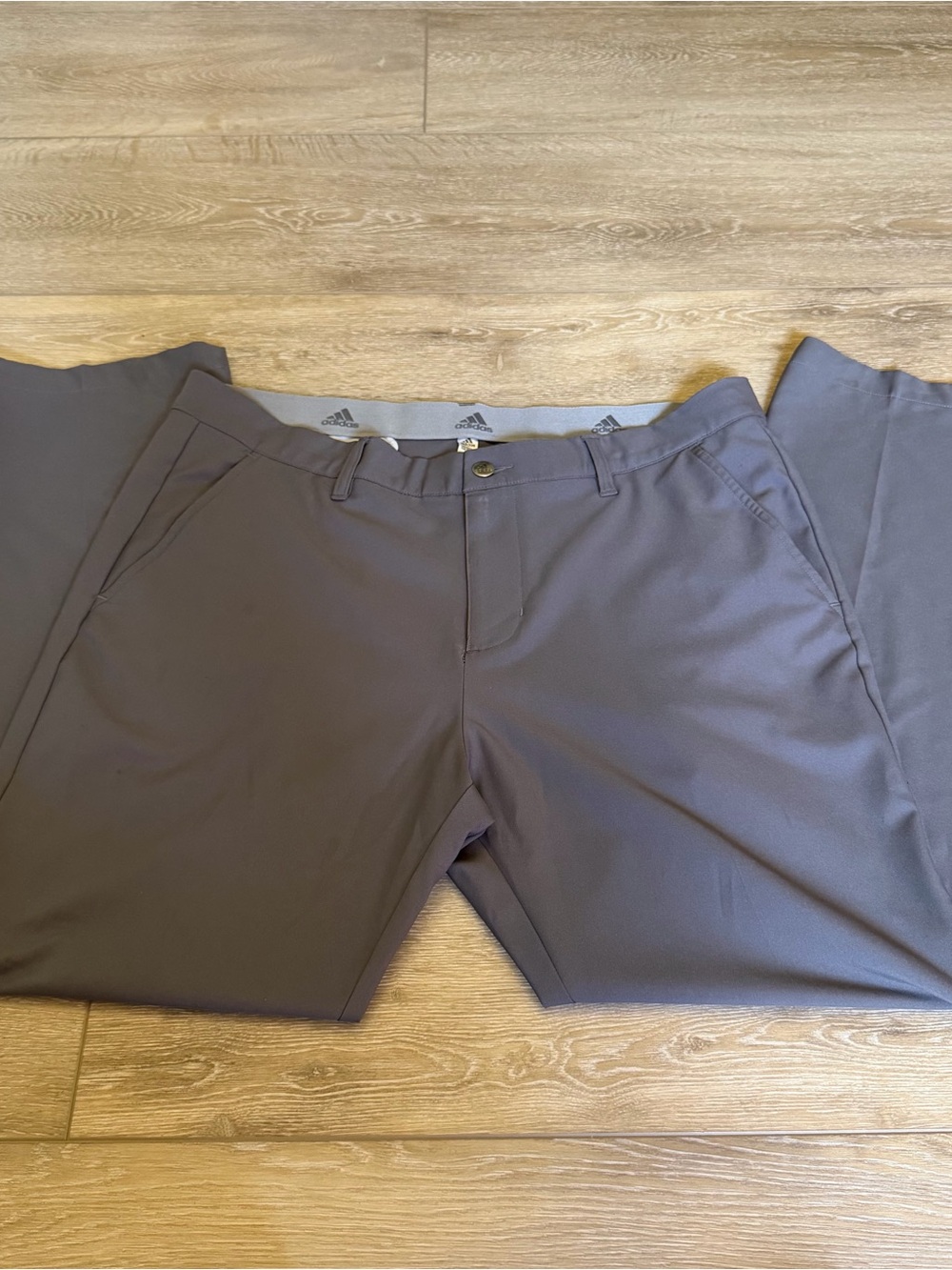 adidas Men's Gray Athletic Chino Pants
